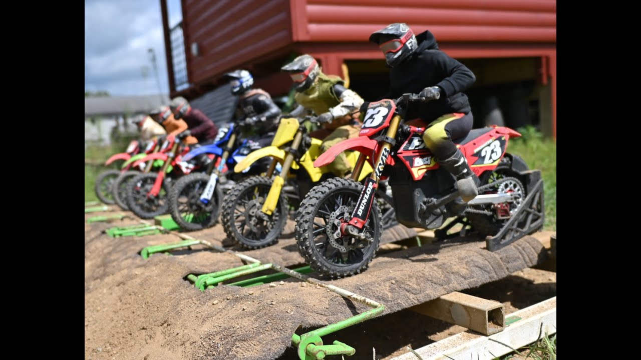 Promoto MX action 8/2025 Sandpit RC moto RC MX wheelie endos
