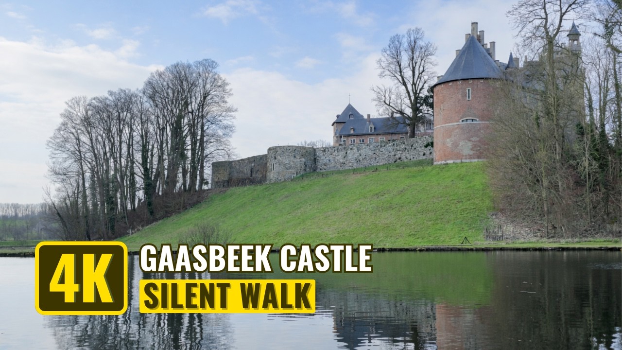 [4K] 🏰 Gaasbeek Castle Silent Walk | Medieval Belgium 🇧🇪