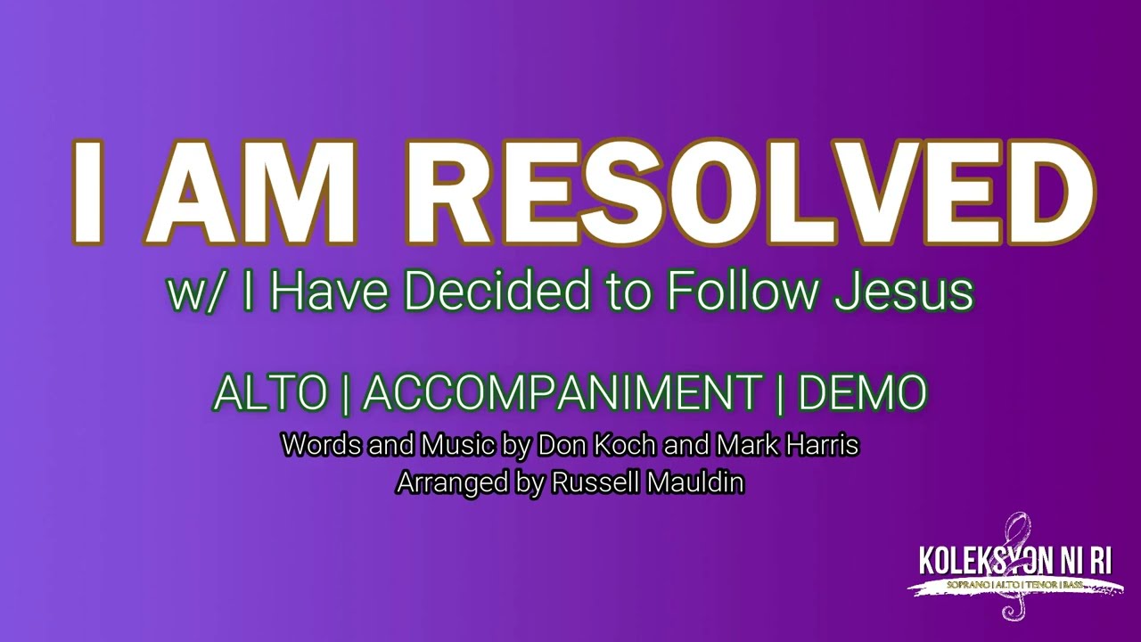 I Am Resolved | Alto | Vocal Guide by Sis. Jewess Tobias-Panganiban