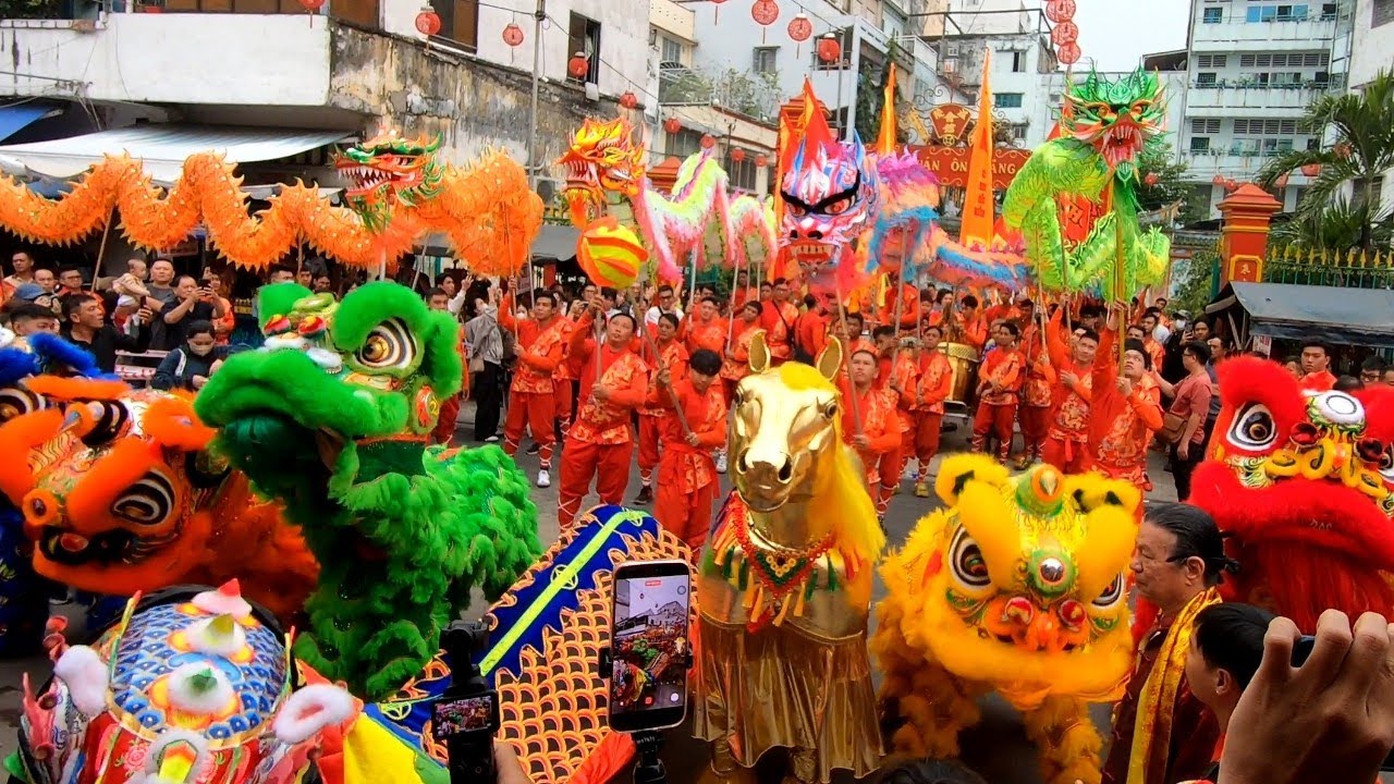 Xuân Bính Ngọ - Ngựa Vàng 2026 - Đoàn Nhơn Nghĩa Đường kỷ niệm 90 năm thành lập quá đông người xem