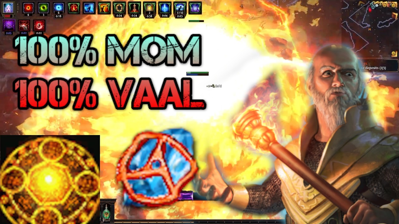100% Mind over Matter Vaal Flameblast Hierophant