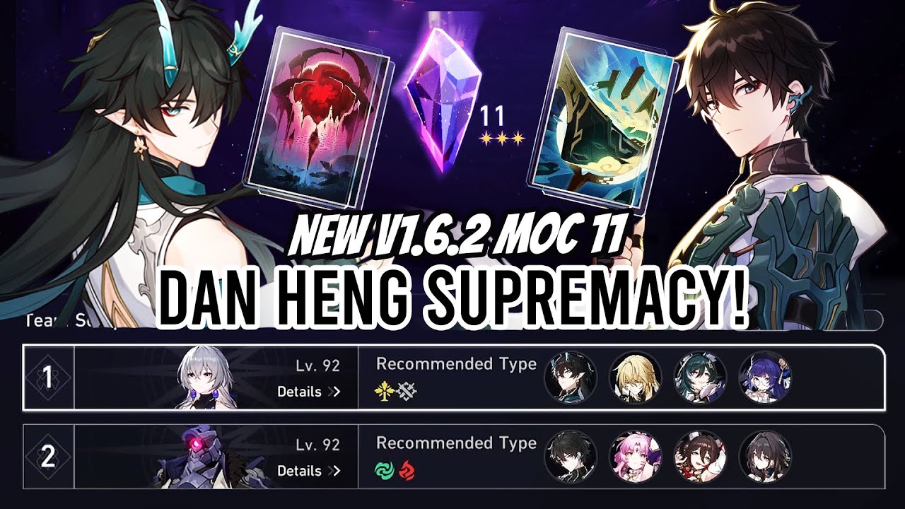 Dan Heng Supremacy vs v1.6.2 MoC 11 | Honkai Star Rail