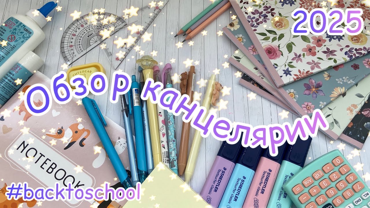 Обзор канцелярии📐🖊️🌸//милота//рапаковка💕🥳