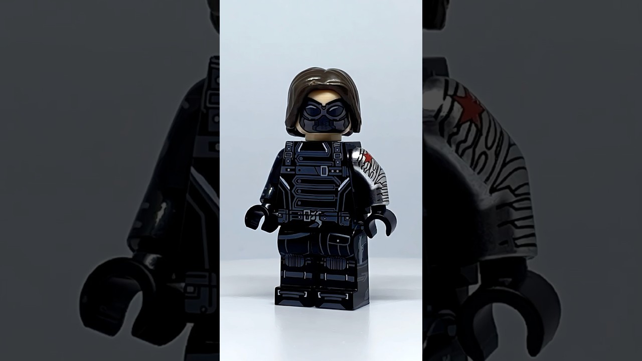 LEGO Winter Soldier | Captain America Movie 2 | Unofficial Lego Minifigure #lego #youtubeshorts