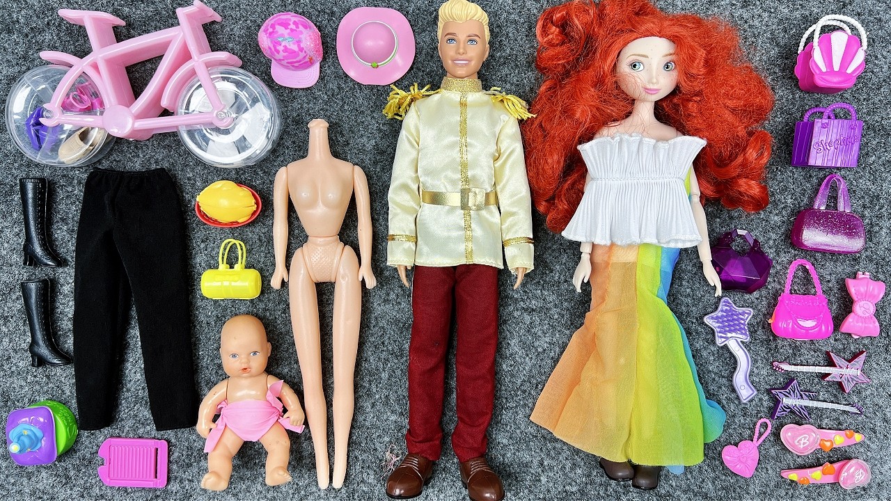 10 Minutes Satisfying with Unboxing Barbie Family Playset, Doll Dressup Set ASMR Toys | Barbie Set 👗