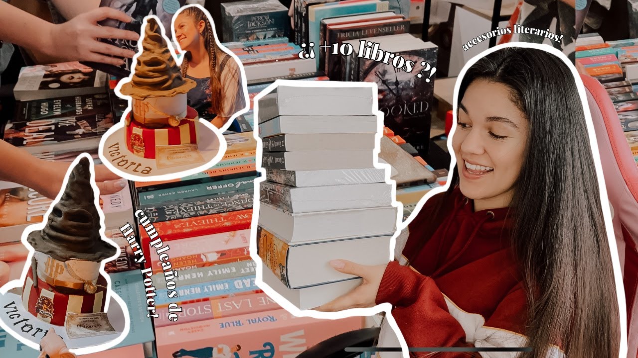vamos a una feria literaria a comprar libros✨ | vlog: bookhaul, cumpleaños de harry potter y más!