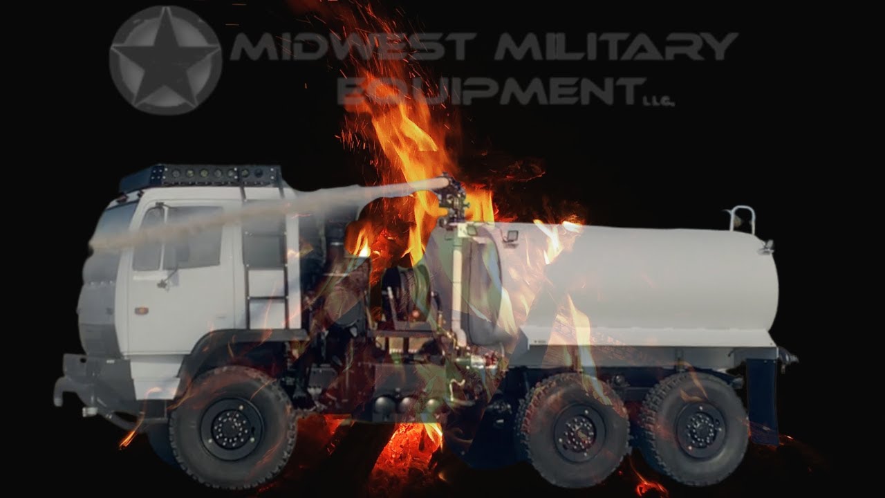 Stewart & Stevenson Military Water / Brush Truck With Water Cannon!