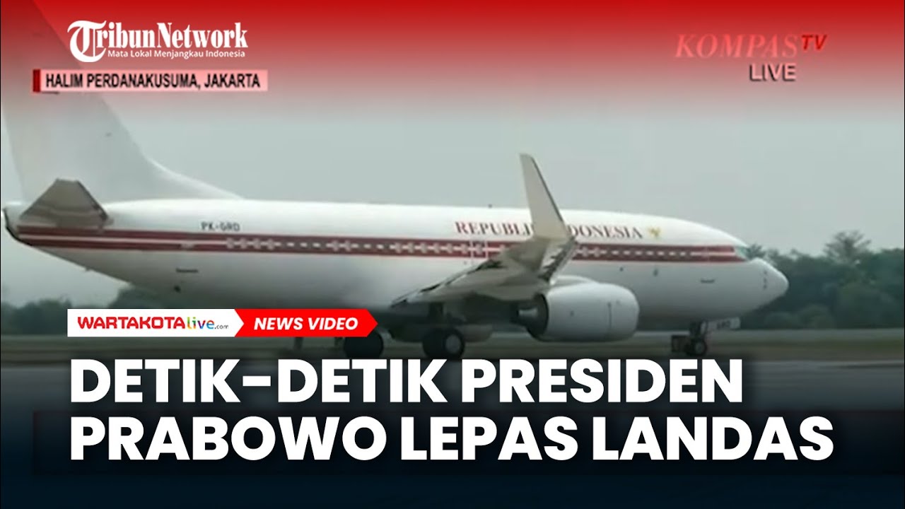 Detik-Detik Presiden Prabowo Lepas Landas Lawatan Perdana ke Sejumlah Negara