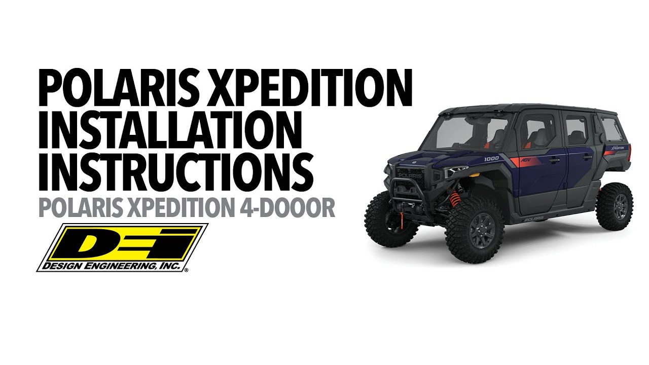 Polaris Xpedition 4-Door Sound Control Kit Instructions