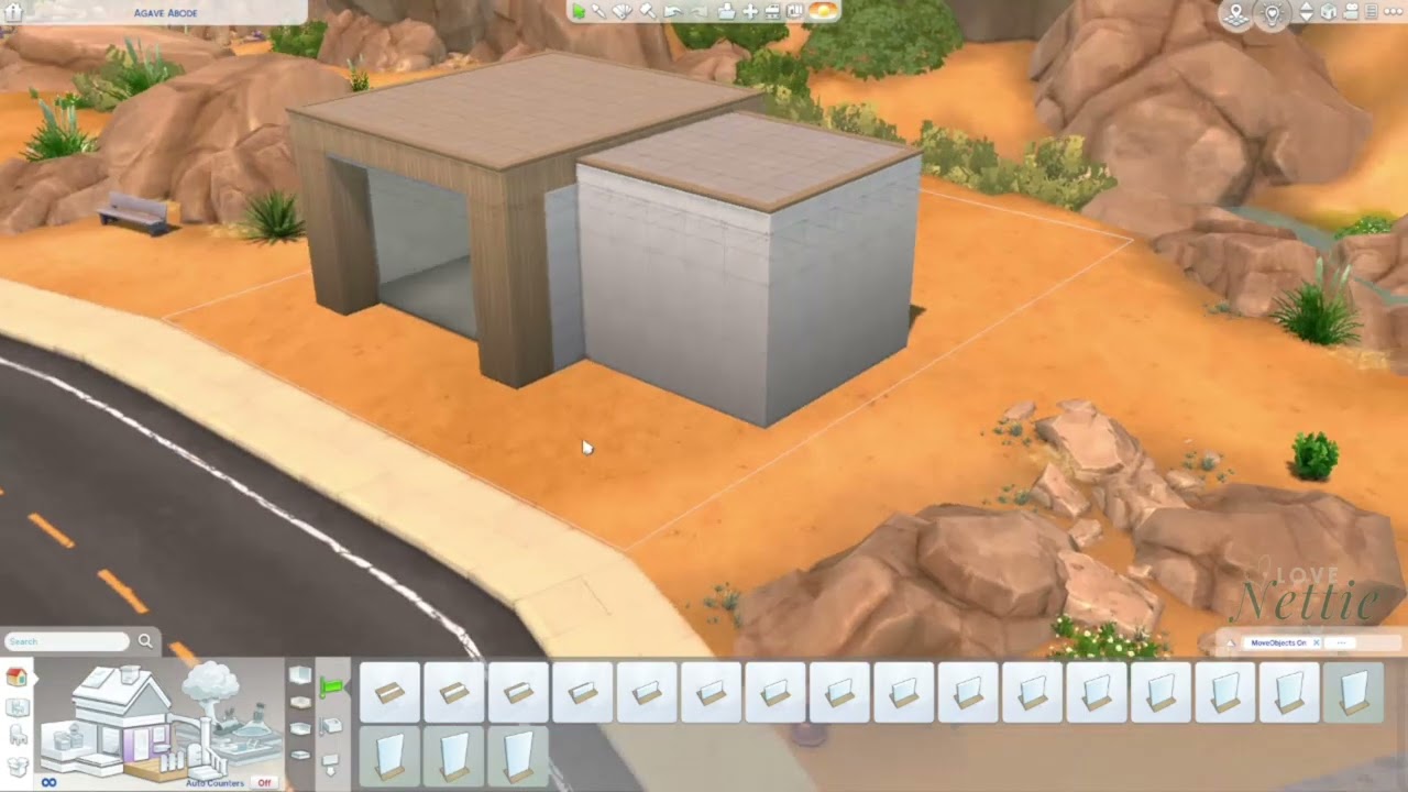 How To Build A Basic Modern House Shape | Sims 4