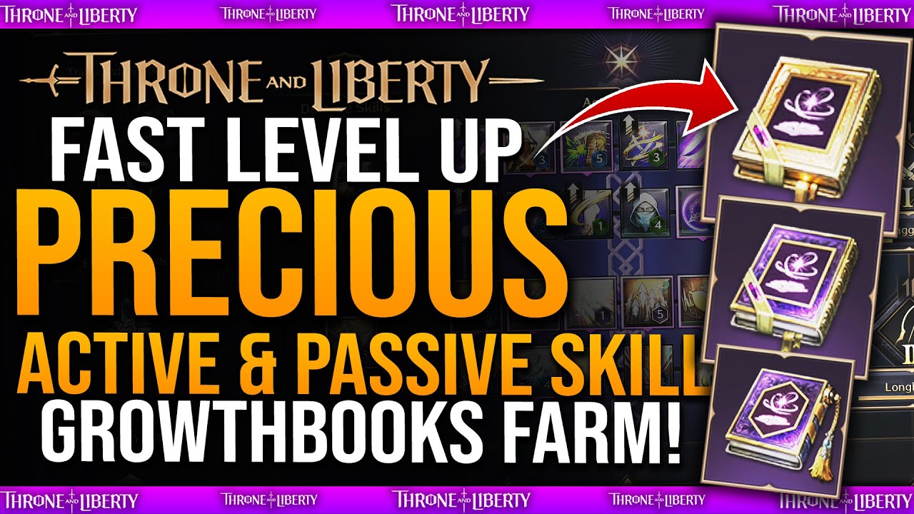 FAST SKILL LEVEL UP GUIDE! - How to get EASY PRECIOUS SKILL GROWTH BOOKS - Throne And Liberty
