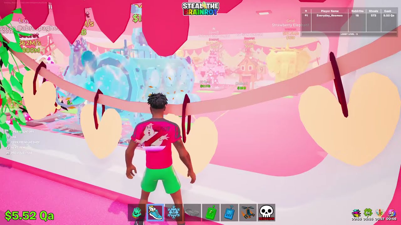 Valentine Admin Abuse ♥️ #StealtheBrainRot #Fortnite #Roblox #EpicPartner