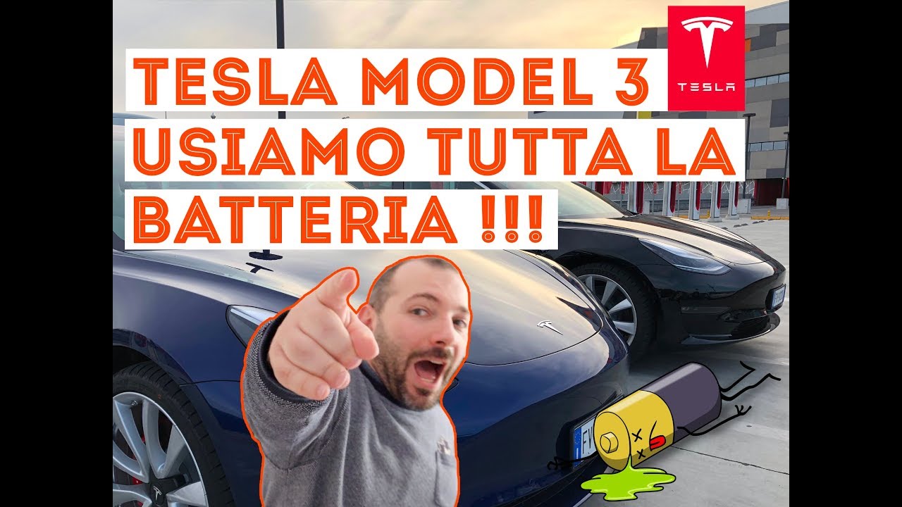 Quanti km fa Tesla Model 3 ? da 100% a 0% usiamo tutta la Batteria! Vediamo i reali consumi !