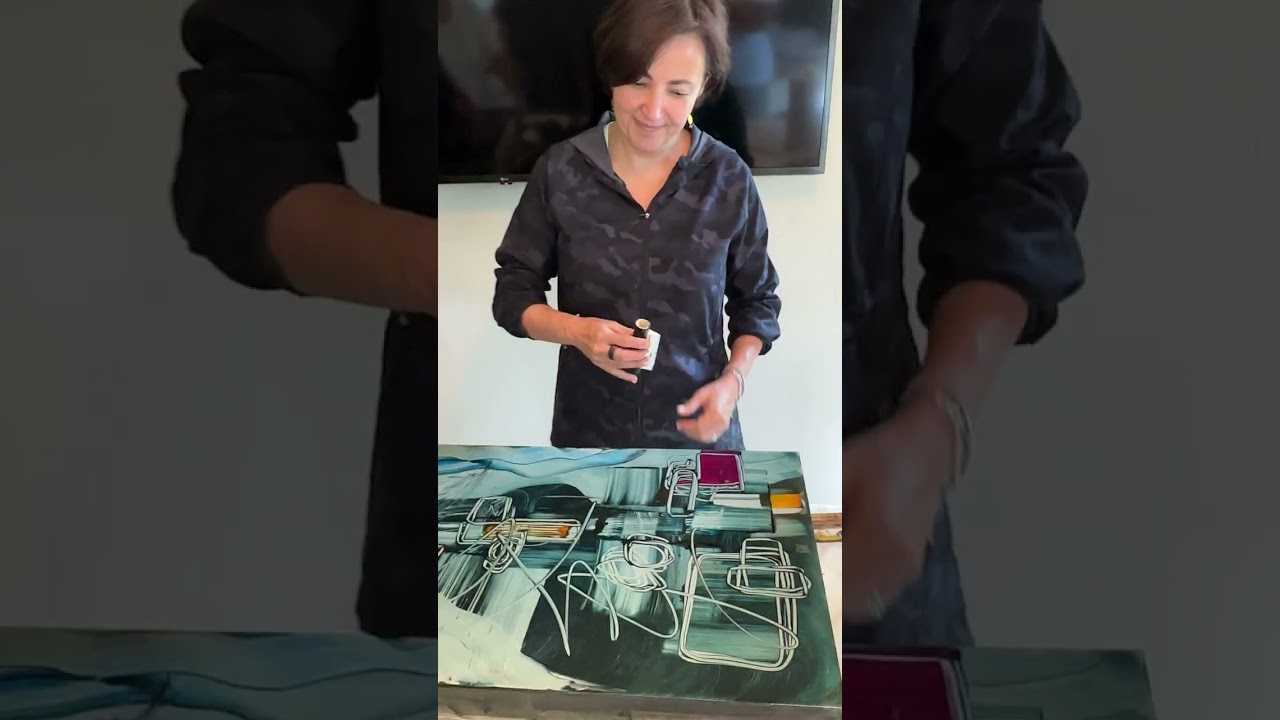 Monotype with Encaustic | Collaboration with Elizabeth Schowacherd