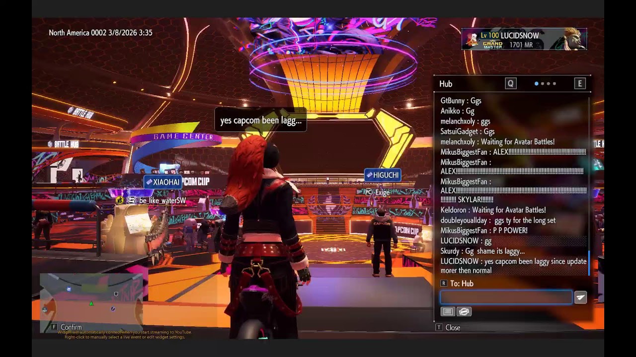 SF6 Session in the hub and Replays