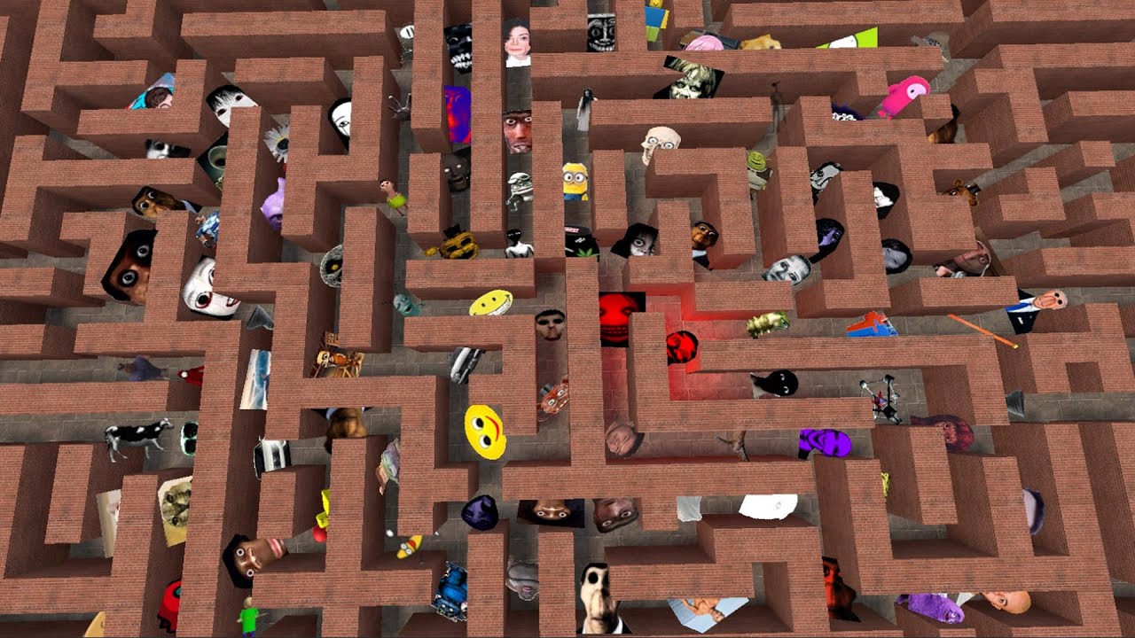Too Much Nico Nextbots and Nextbots in the Maze | Gmod