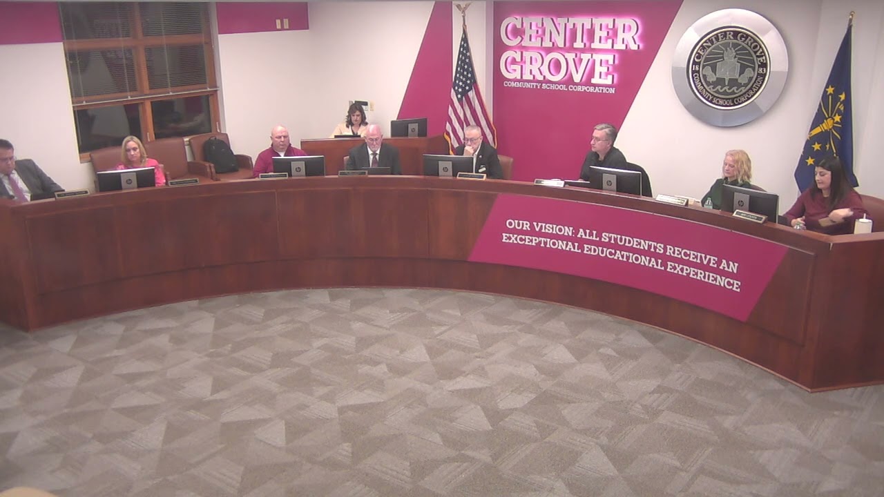 Center Grove Schools Board Meeting - January 2026