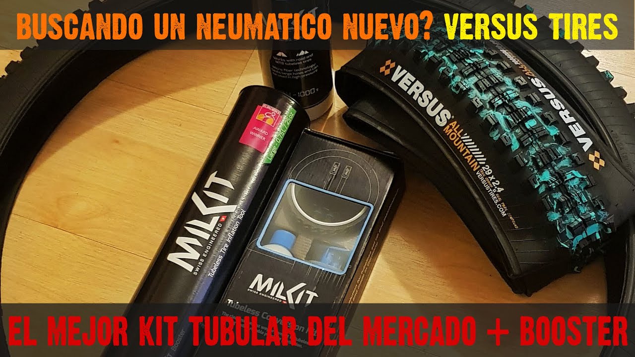Neumaticos Versus y Kit para tubularizar Milkit+Booster - Review e instalación.