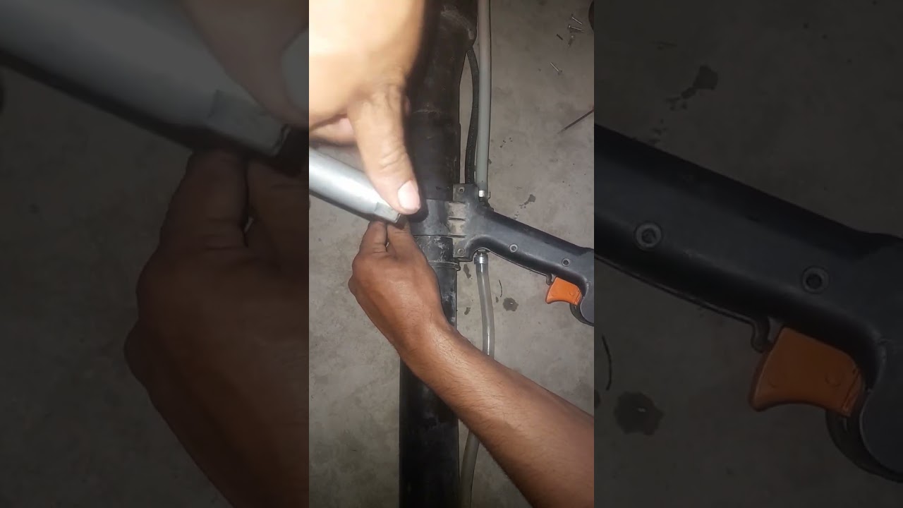 cambiar acelerador de motor sthil sr 420