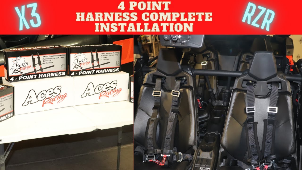 4 point harness complete install-Aces Racing Harness Maverick X3, Rzr
