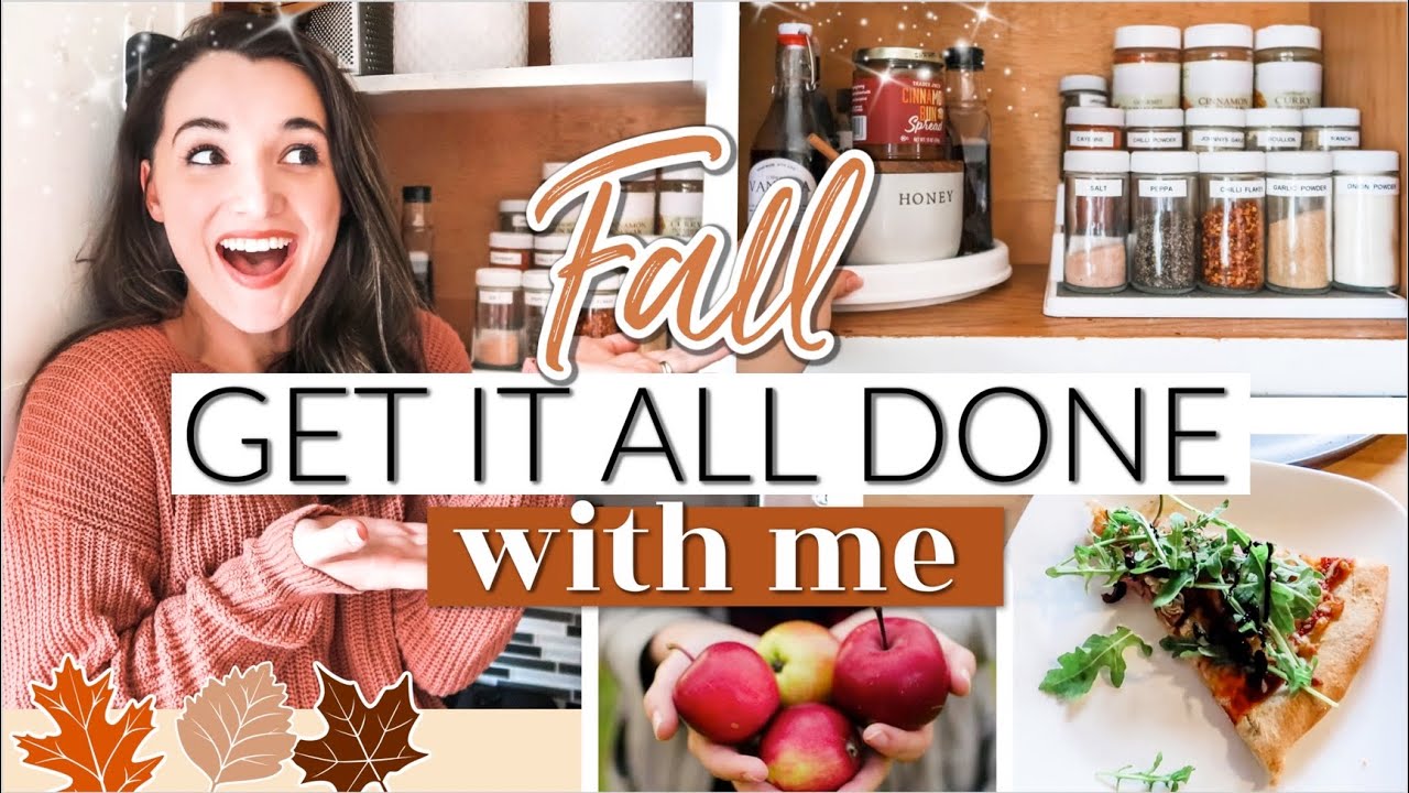 *NEW* Declutter + Cook With Me On a COZY FALL DAY! FALL GET IT ALL DONE WITH ME 👩‍🌾 GARDEN HARVEST