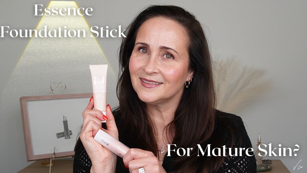 Testing Essence Foundation Stick & Silky Blur Primer on a Mature Skin