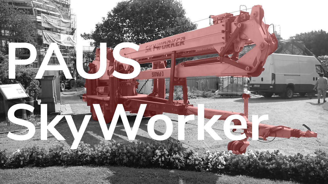 GLASSLIFT - Żuraw dekarski PAUS SkyWorker PTK31 - Montaż w Krakowie