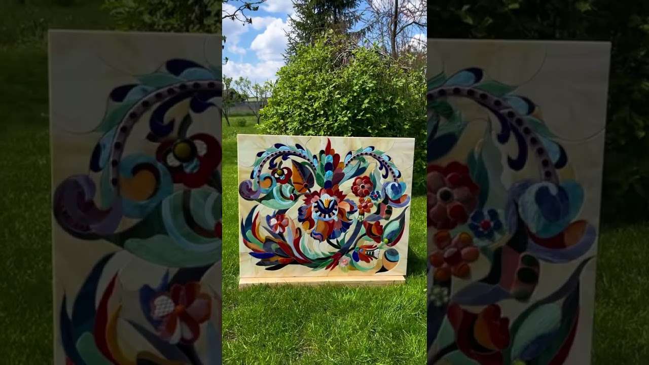 Mosaic Panel Inspired by "Dancing of Flowers" 
