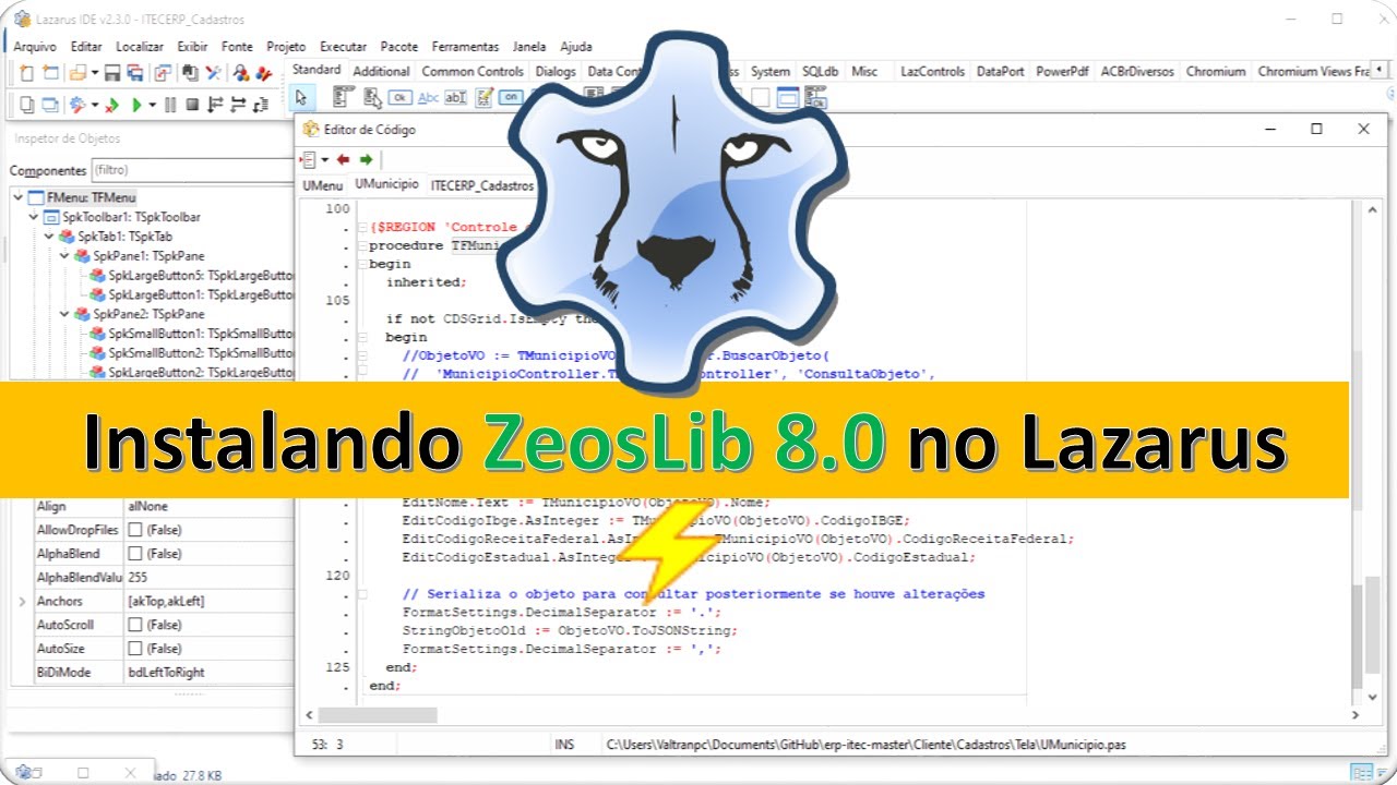 Instalando ZeosLib 8.0 no Lazarus 2.3.0 - Fpc 3.3.1