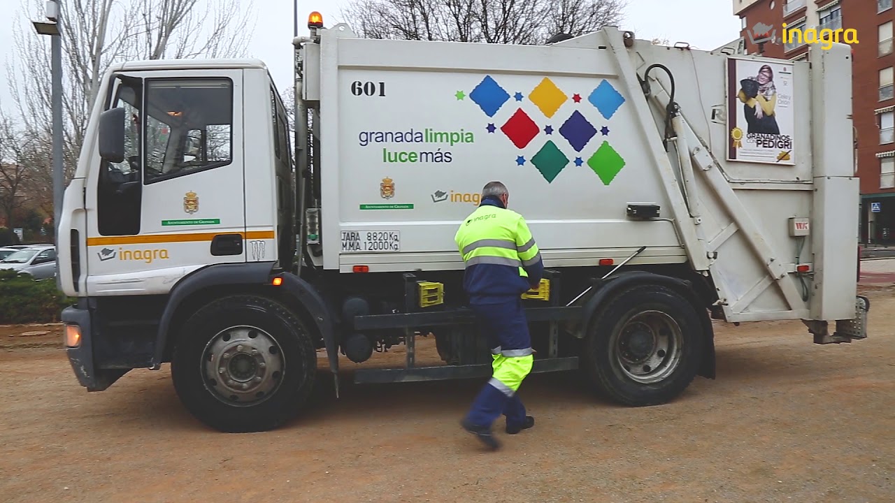 Prevención riesgos laborales camión de basura Inagra