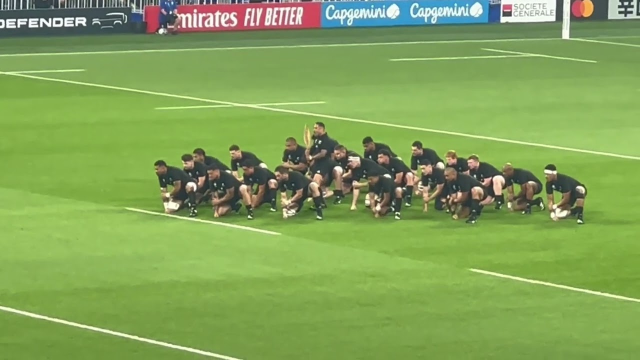 The All Blacks haka, Stade de France Paris September 2023