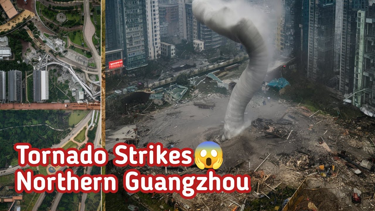 Tornado Strikes Northern Guangzhou, Causing Widespread Damage #china #Tornado