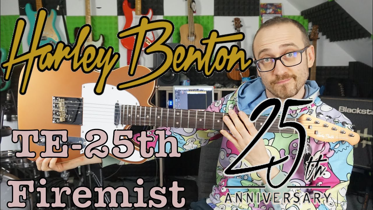 Harley Benton Te-25th Anniversary Firemist (Unboxing, demo, test)
