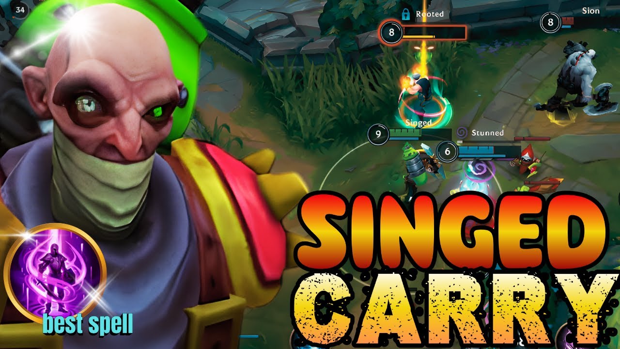 TELEPORT SPELL WORKS GOOD ON SINGED AND STARTS CARRYING GAMES | WILD RIFT