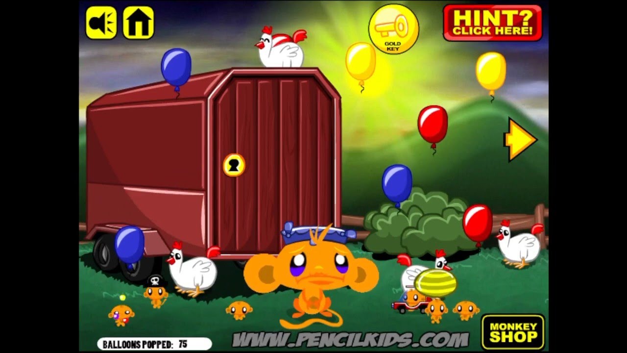 Monkey Go Happy | Balloons