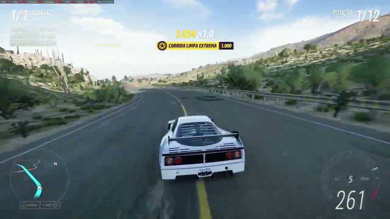 Ferrari f40 S2 Forza Horizon 5  Missão The Goliath modo historia