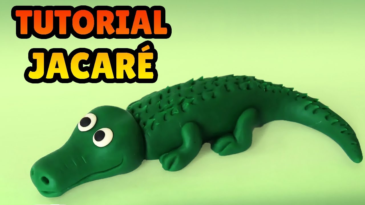 🔴FAÇA um JACARÉ /CROCODILO MINIATURA- Tutorial Biscuit, Pasta Americana ou plastilina tutorial DIY