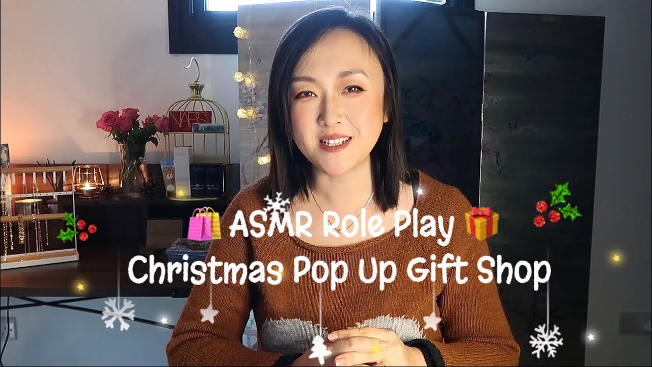 ASMR Role Play - Christmas Pop Up Gift Shop