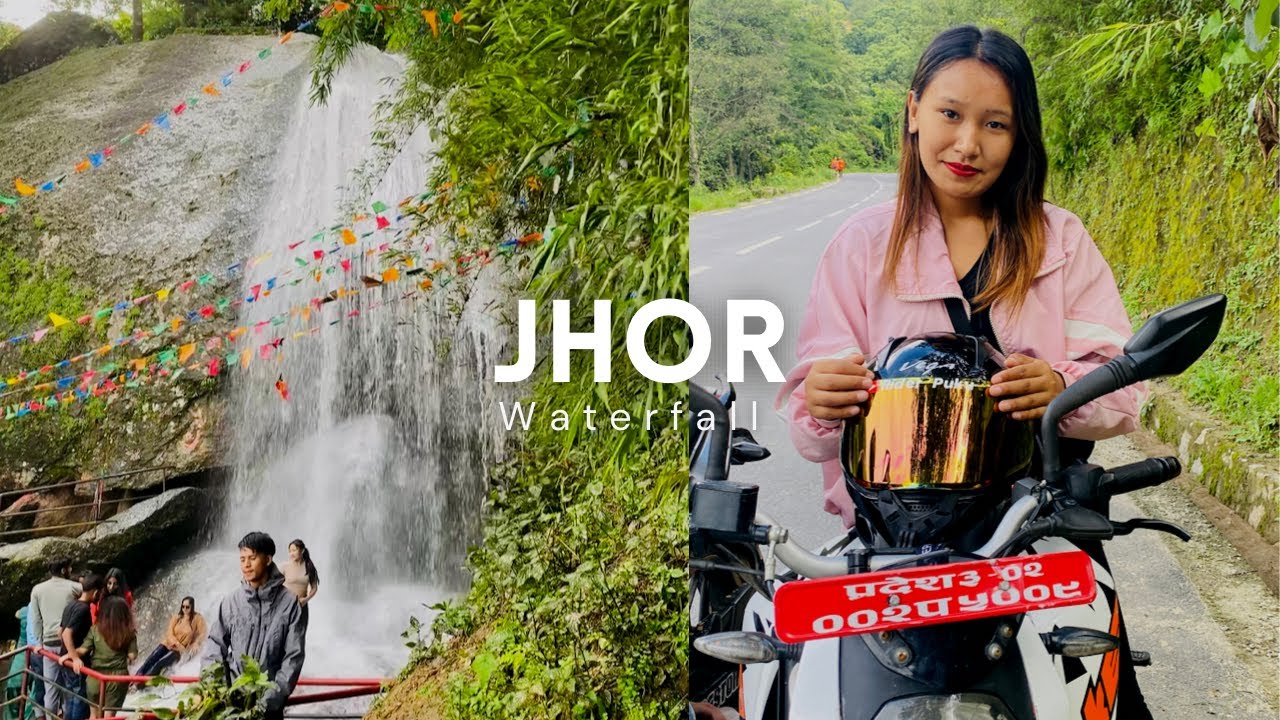Way to go Jhor waterfall(Tokha)|| short ride to jhorjharna . Visit places near Kathmandu #ladyrider