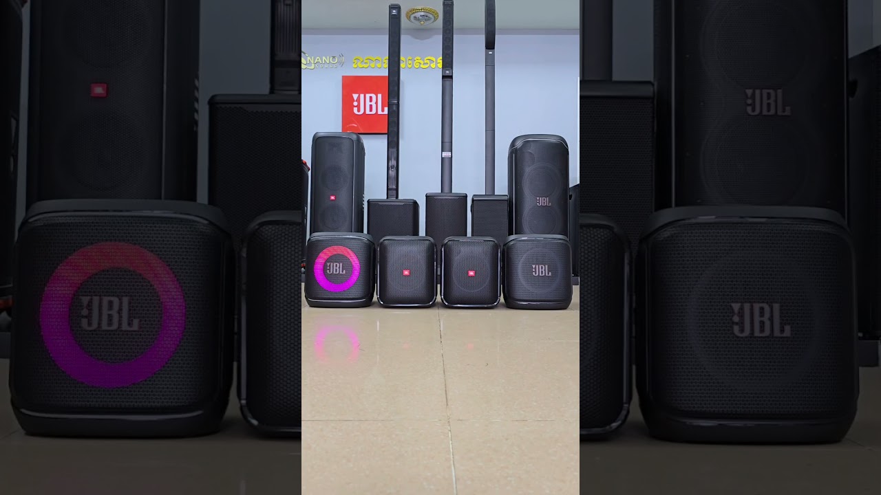 JBL Partybox Encore, Encore 2 and Encore Essential, Encore Essential 2! 🎶🔊 #Party #Speakers #Sound