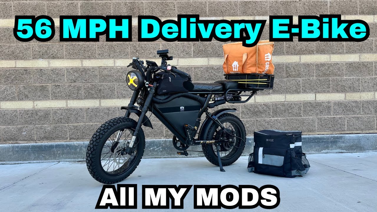 FAST MODIFIED Delivery E-Bike Overview! | Ariel Rider X-Class Used for DoorDash, Ubereats, Grubhub