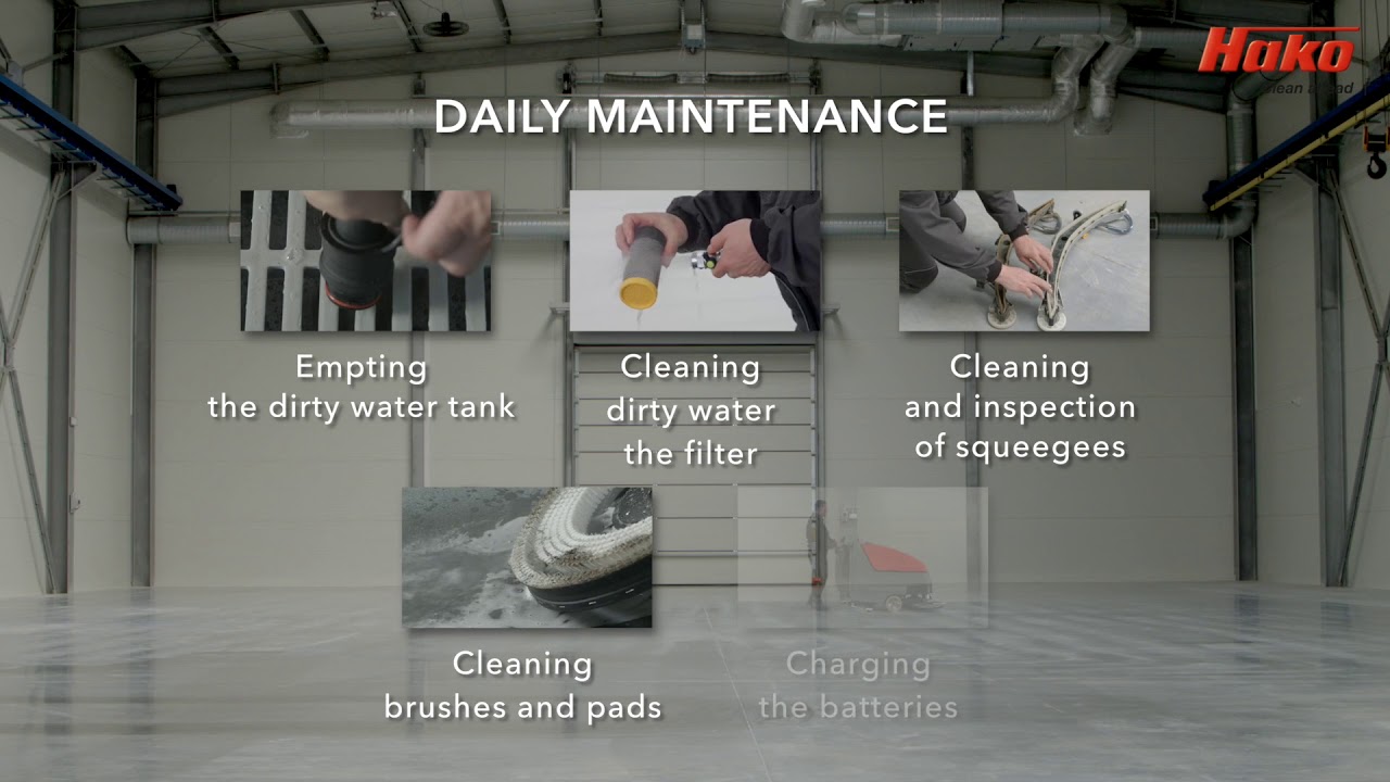 Scrubmaster B90 CL Daily Maintenance