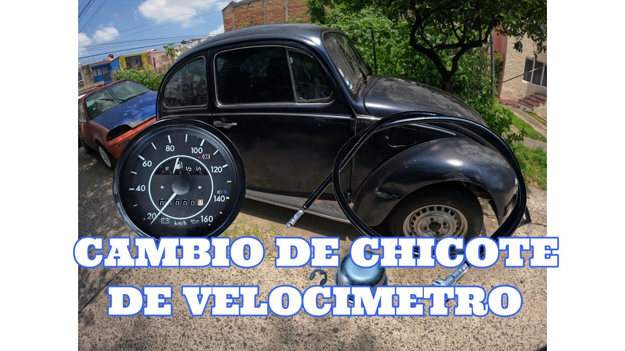 CAMBIO DE CHICOTE DE VELOCIMETRO EN VOCHO VW, FUSCA.