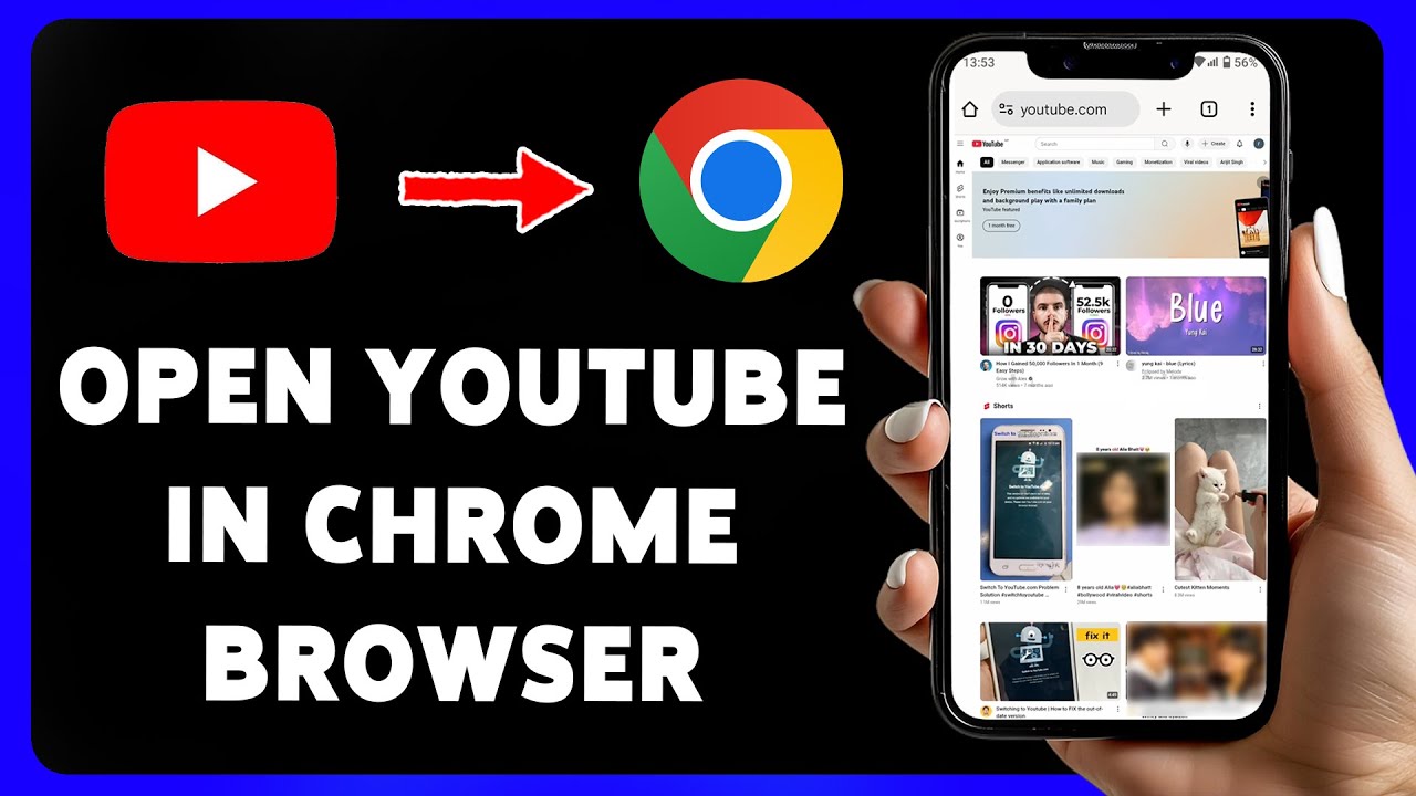 How To Open YouTube In Chrome Browser On Android 2025 | Watch YouTube Without The App