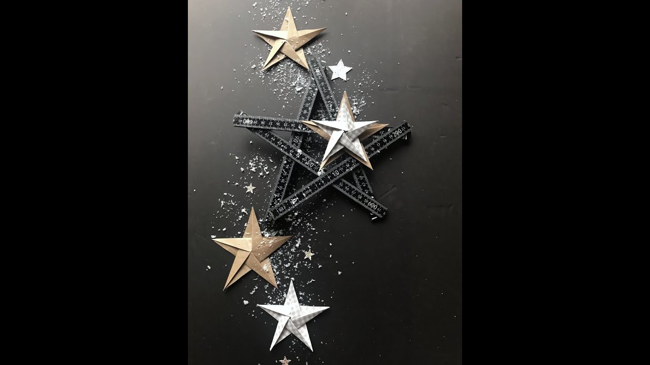 Sterne basteln im Advent 2021 *Woche 3* - Origamistern mit 5 Zacken und Produkten von Stampin' Up!