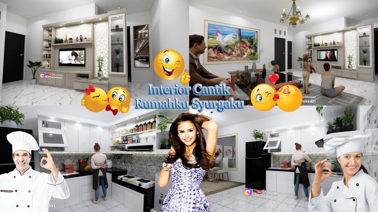 Interior Tulungagung-Desain interior rumah modern visual 3D dg pemasangan hasil lebih elegan