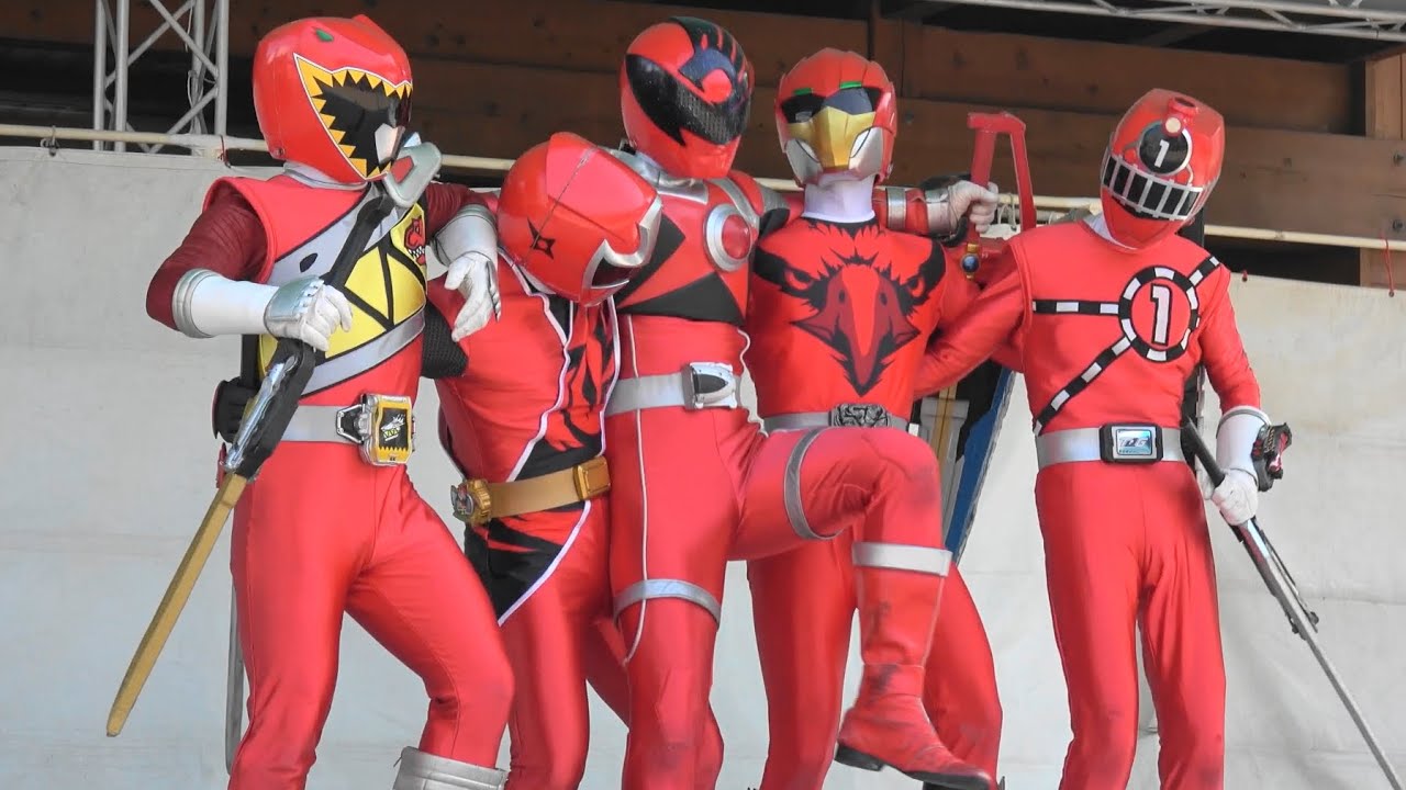 「レッドヒーロー」ショー 　2018.3　Red Power Rangers