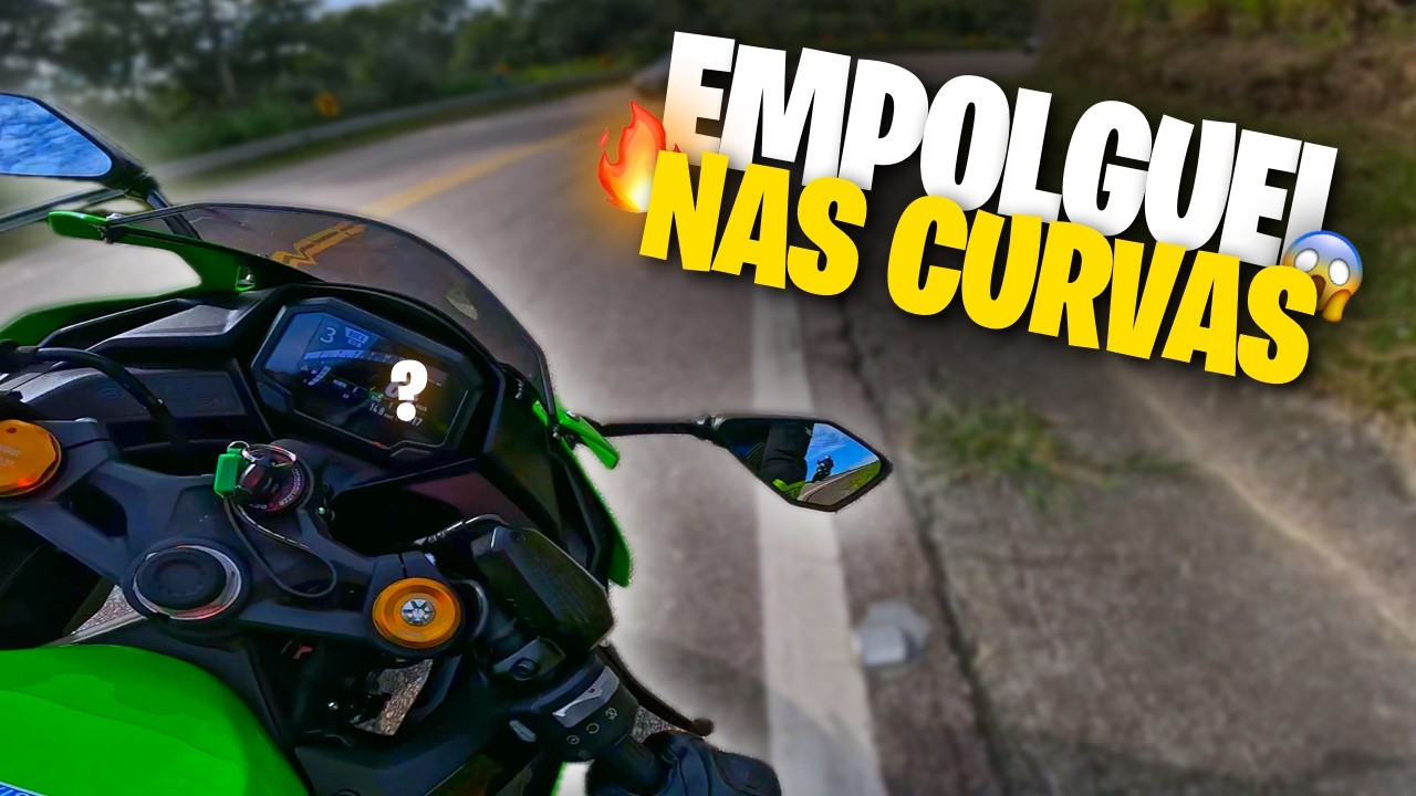 QUASE CAÍ COM A KAWASAKI ZX4R NOS TREINOS EM ROMEIROS 😱