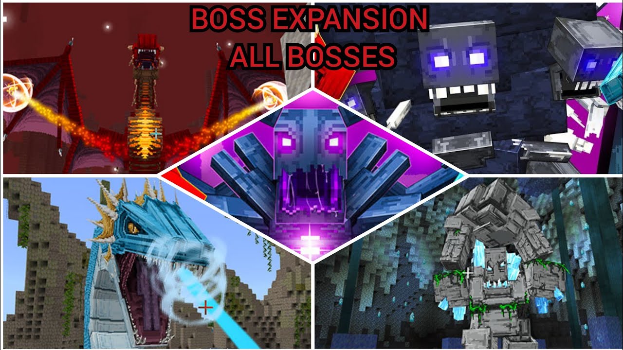 Minecraft Boss Expansion All Bosses ( Marketplace Map )