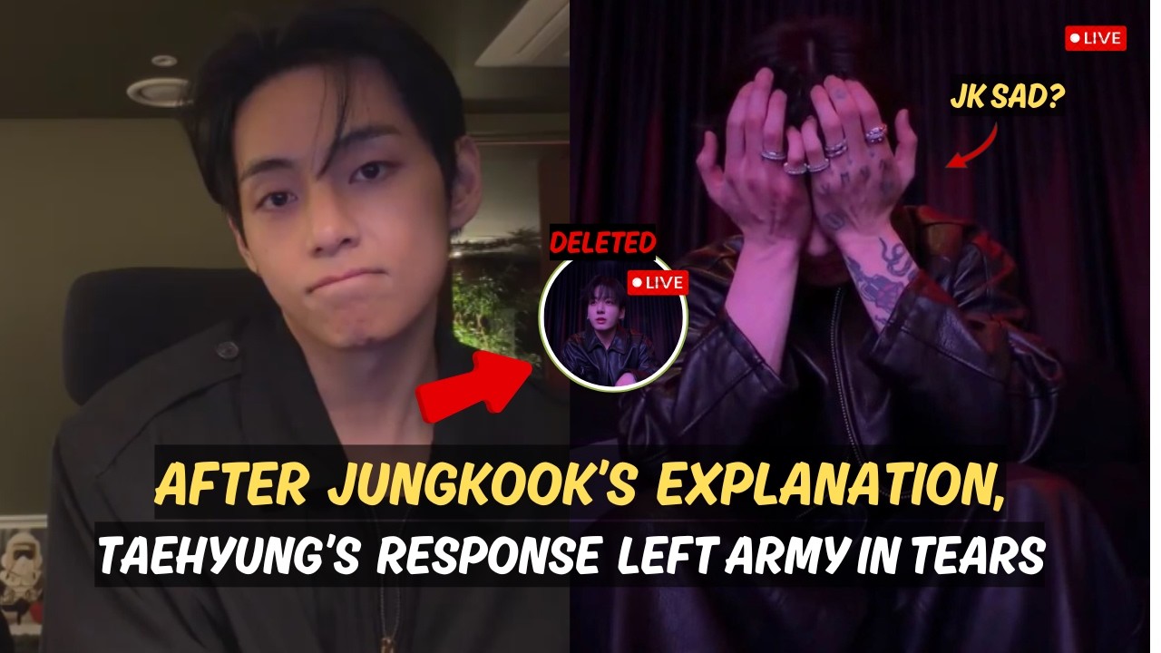 Taehyung’s Reaction to Jungkook’s Deleted Live by BigHit, His Message Was Full of Meaning